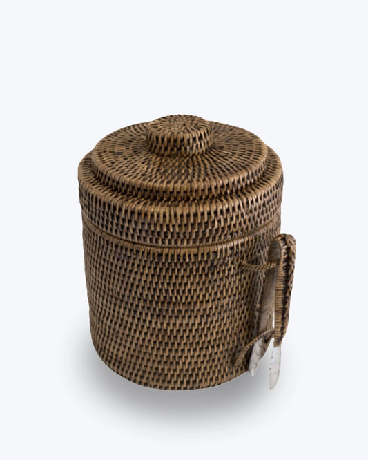 CUBO HIELO RATTAN 22X25CM