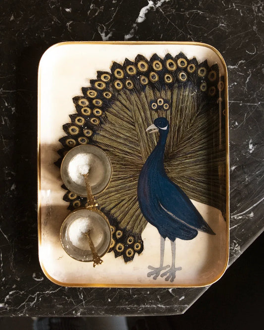 BANDEJA ESMALTADA PAON 20X25CM