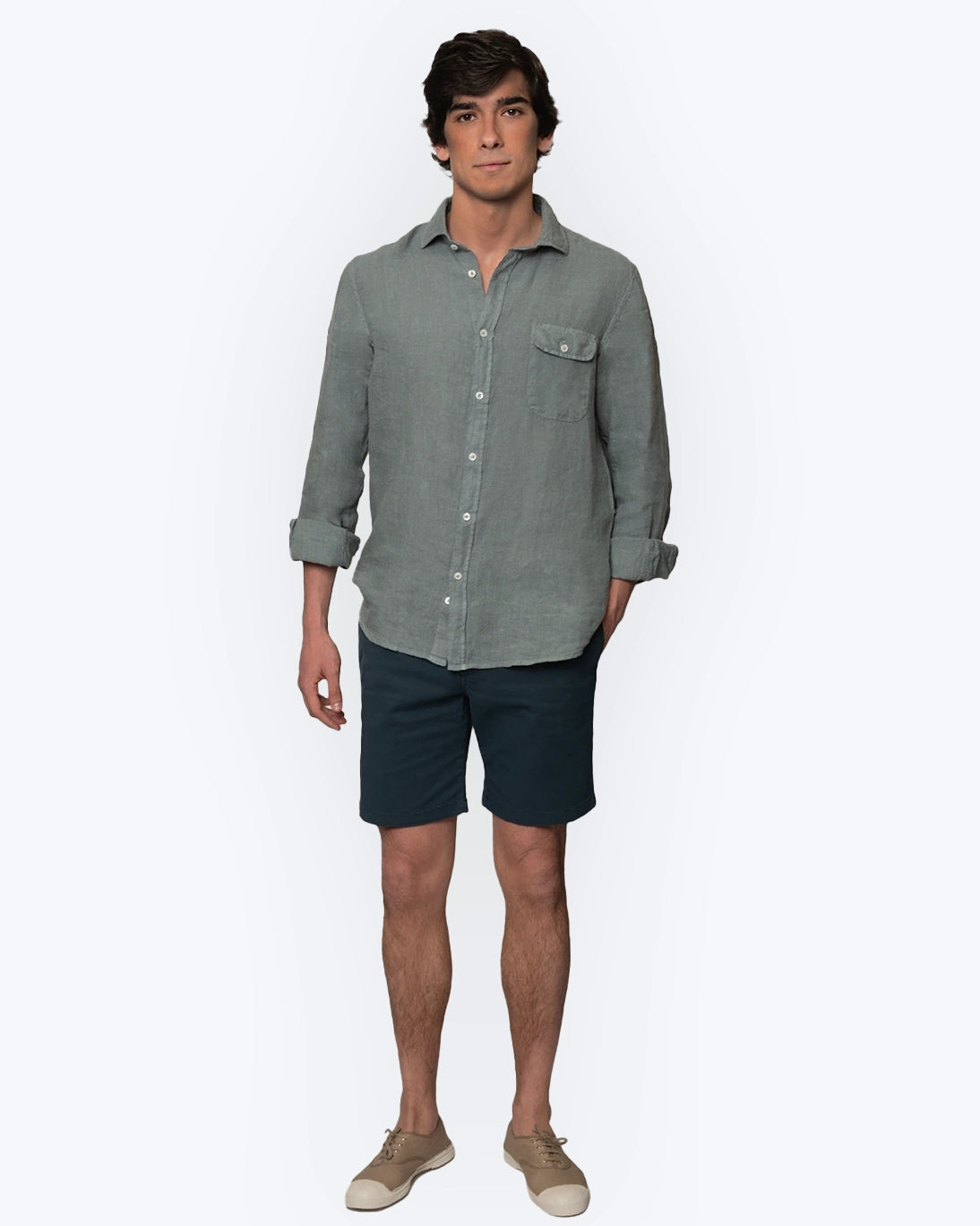 BERMUDAS CHINO AZULES