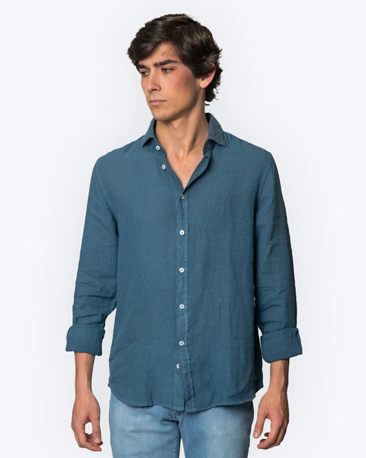 CAMISA AZUL LINO