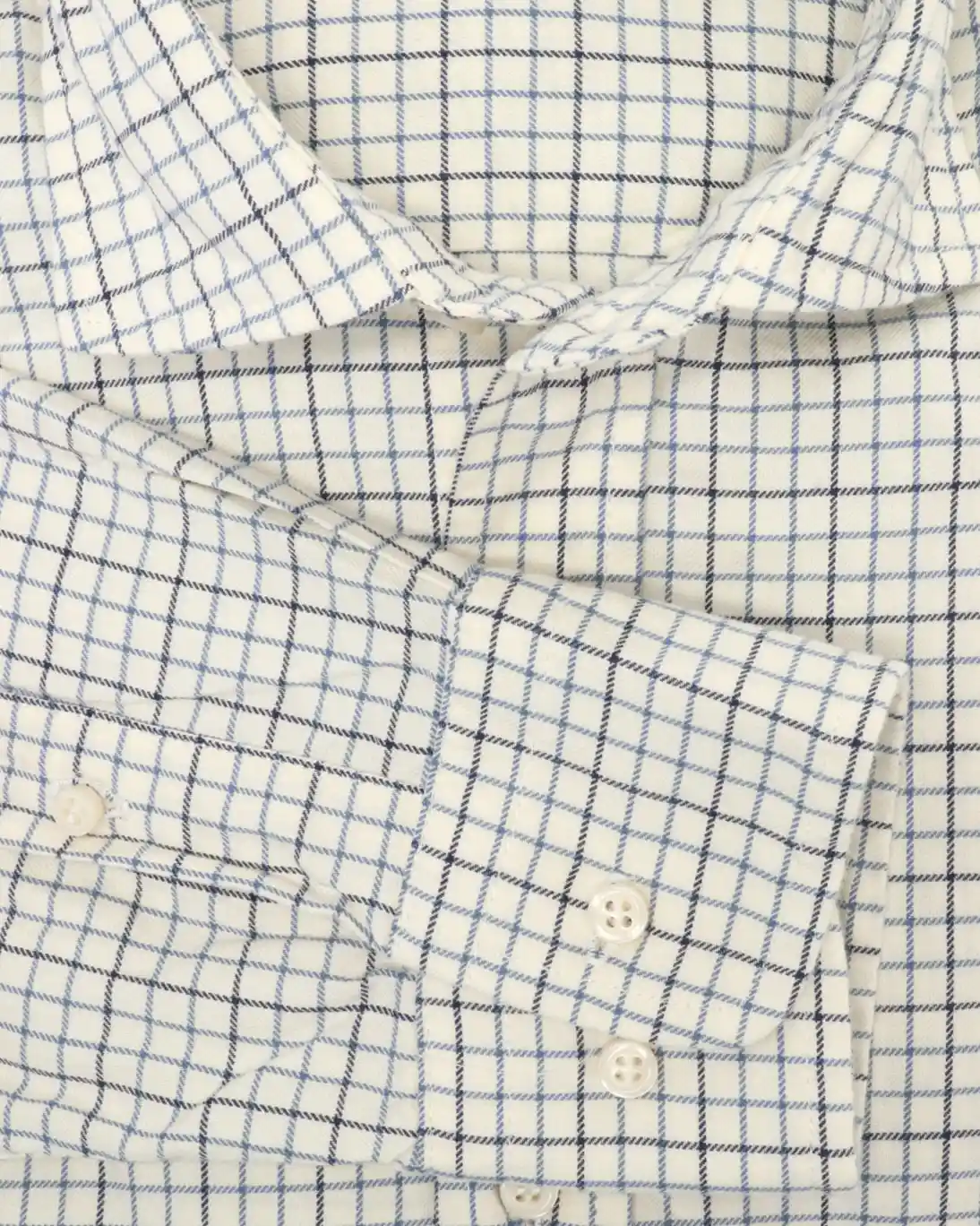 CAMISA BLANCA DE CUADROS