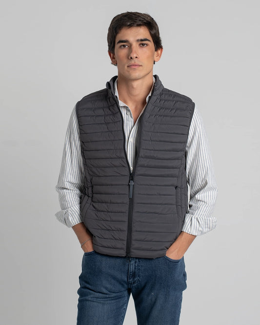 CHALECO ACOLCHADO GRIS
