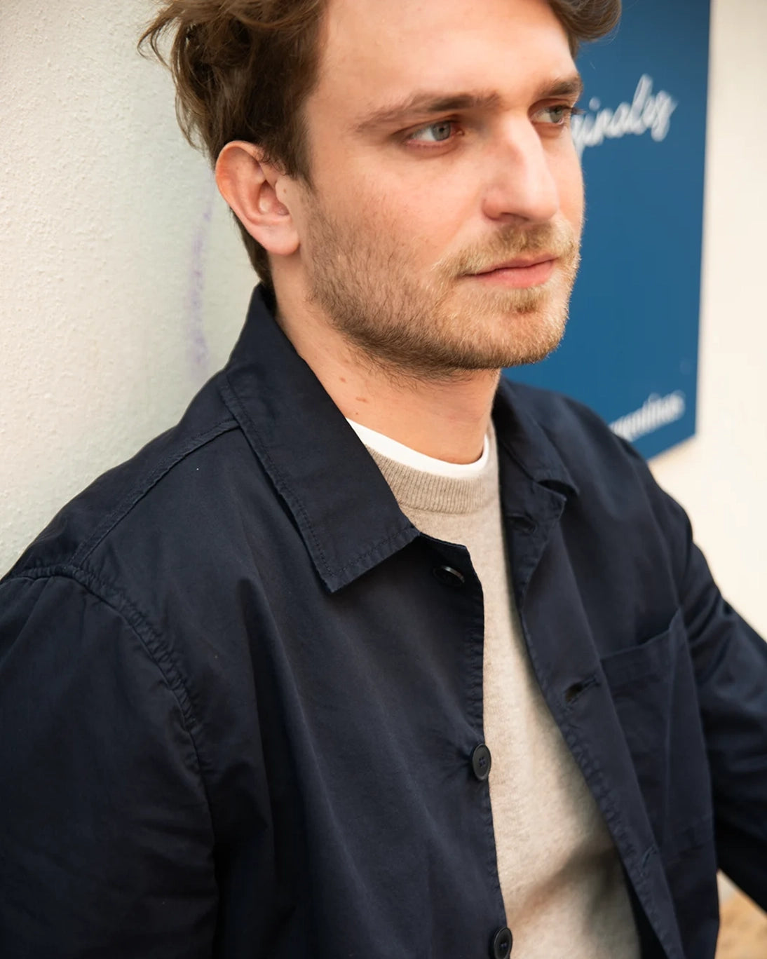 CHAQUETA KALEB AZUL MARINO