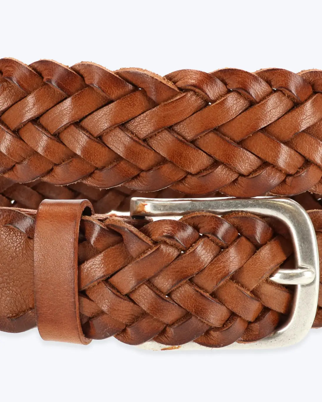 CINTURON TRENZA PIEL