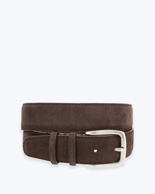CINTURÓN ANTE MARRÓN OSCURO