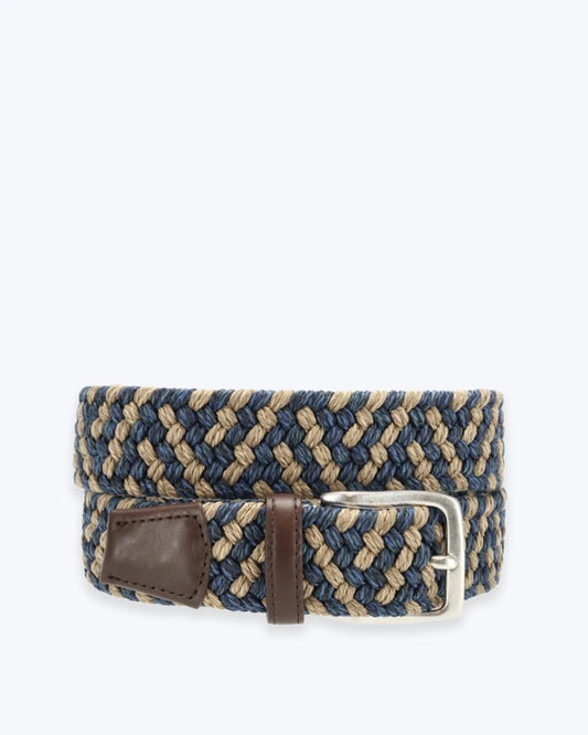 CINTURÓN TRENZADO BICOLOR