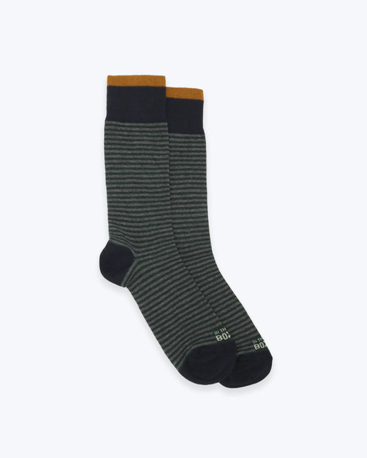 CALCETINES RAYAS GRISES Y VERDES