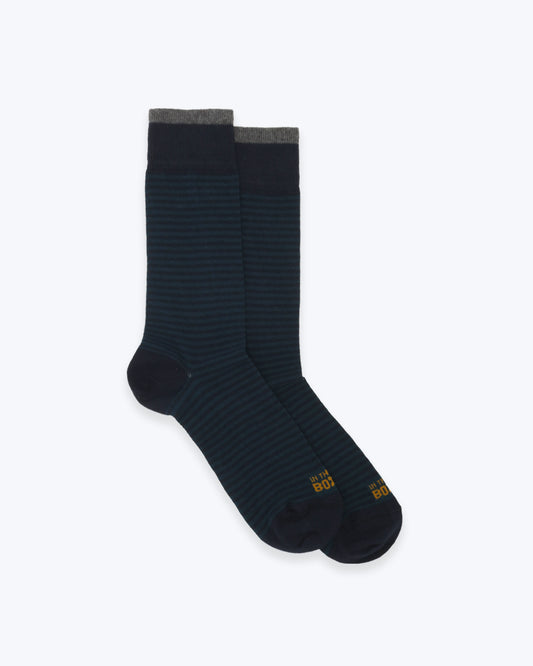 CALCETINES RAYAS AZULES