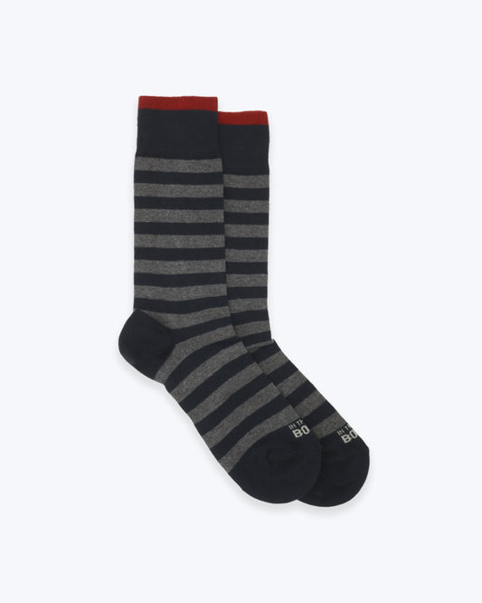 CALCETINES RAYAS GRISES Y AZULES