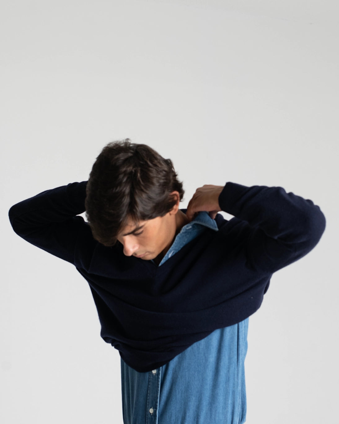 JERSEY PICO AZUL MARINO