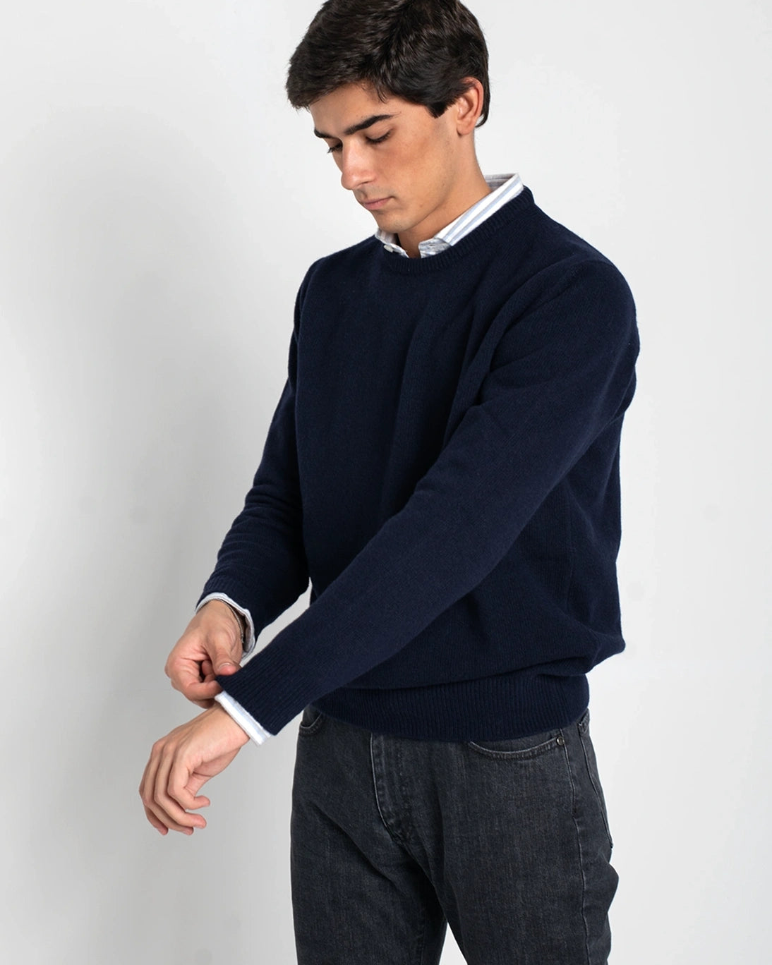 JERSEY CUELLO CAJA AZUL MARINO