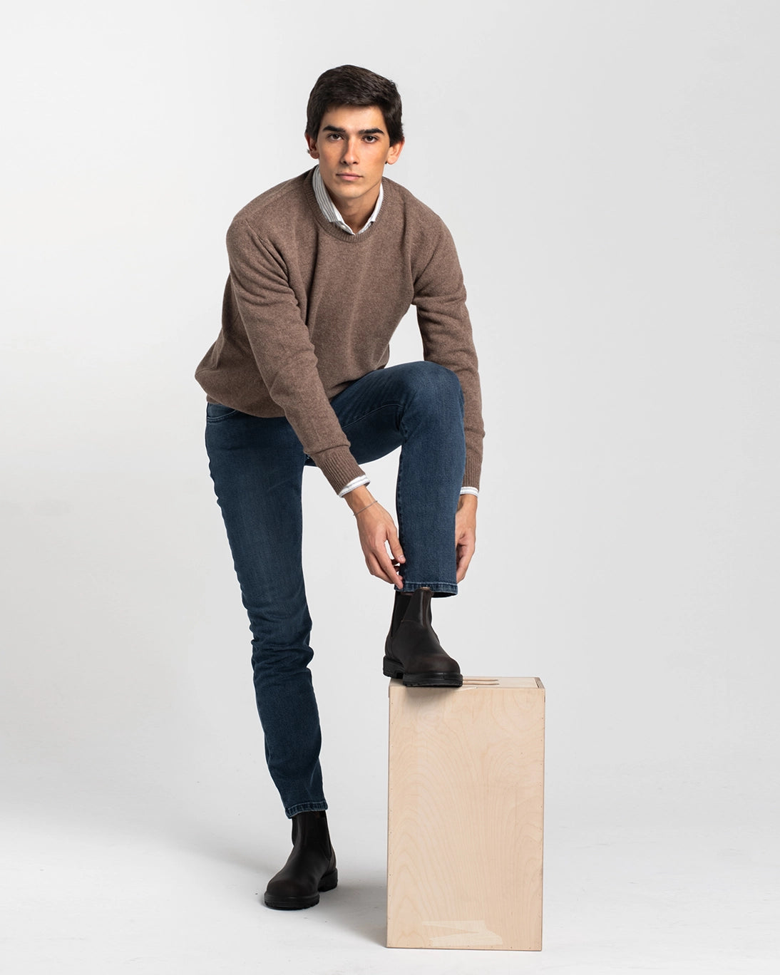 JERSEY CUELLO CAJA TOSTADO