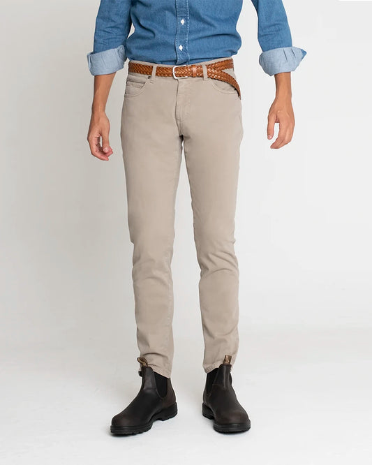 PANTALÓN 5 BOLSILLOS HUESO