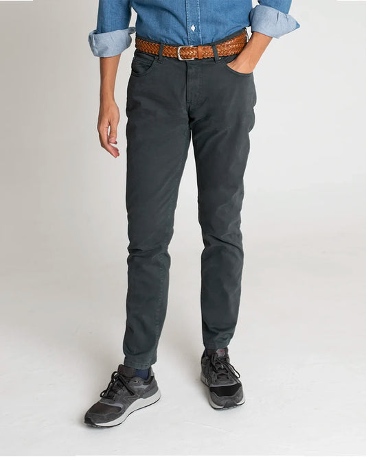 PANTALÓN CHINO AZUL VERDOSO