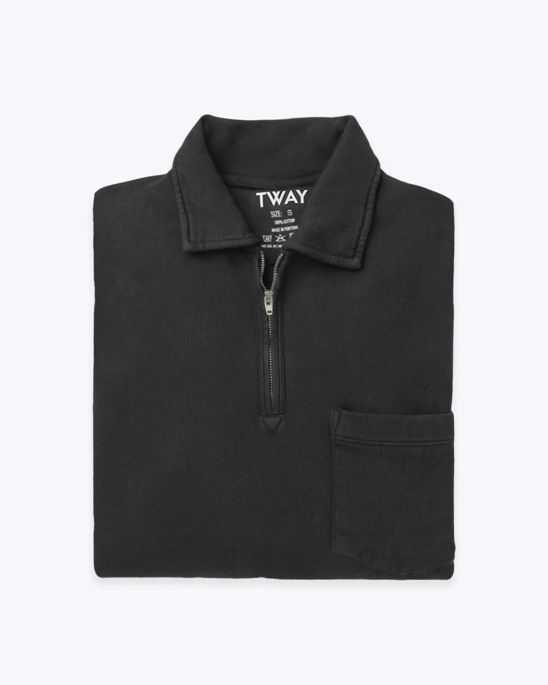 SUDADERA CUELLO POLO GRIS ANTRACITA