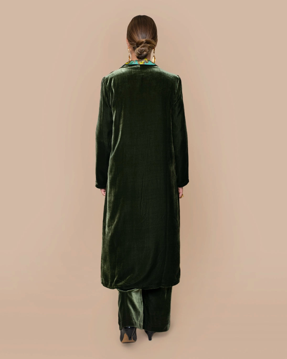 ABRIGO TERCIOPELO AMO VERDE
