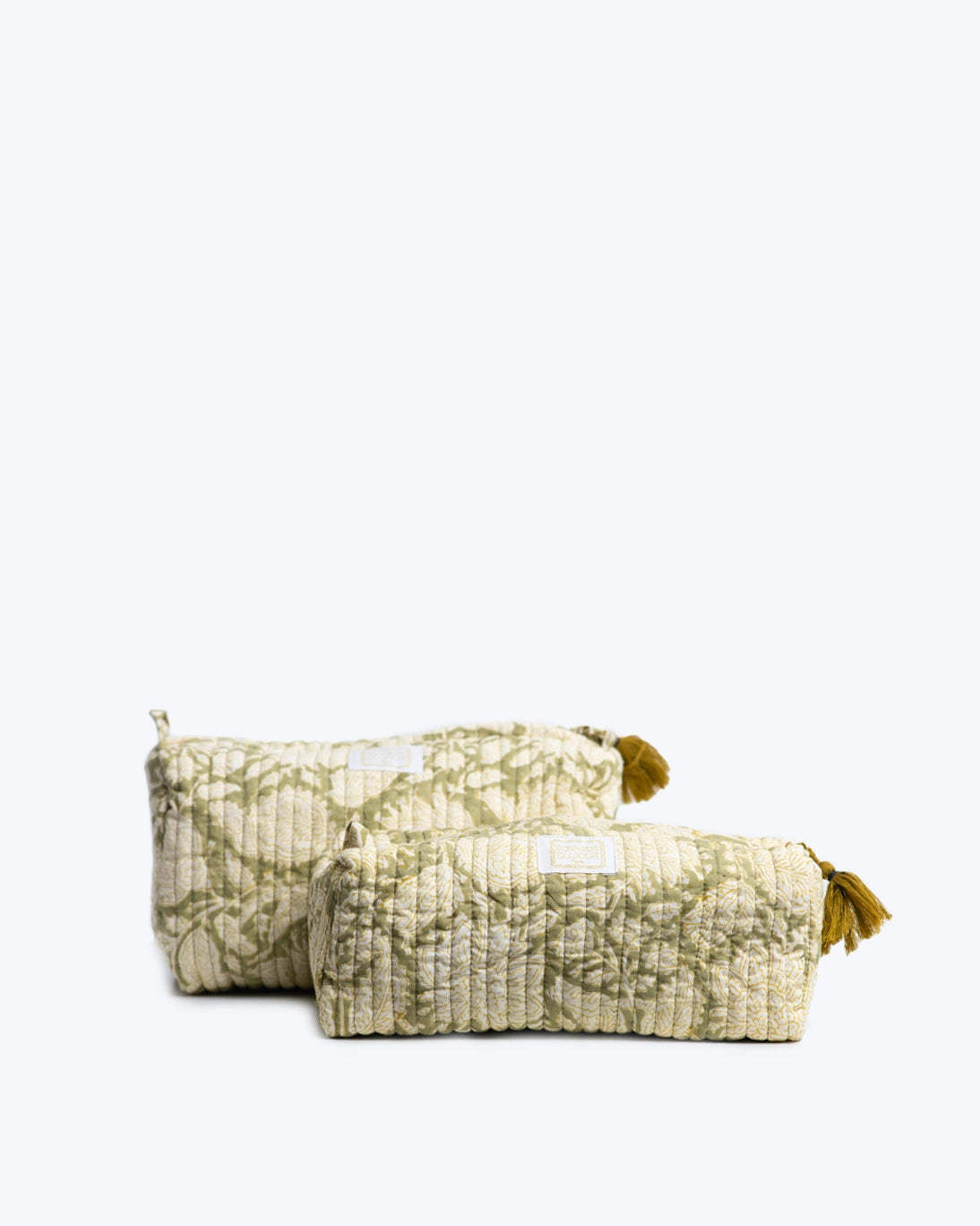 NECESER INDIRA FLOR VERDE GRANDE 25X13X9CM