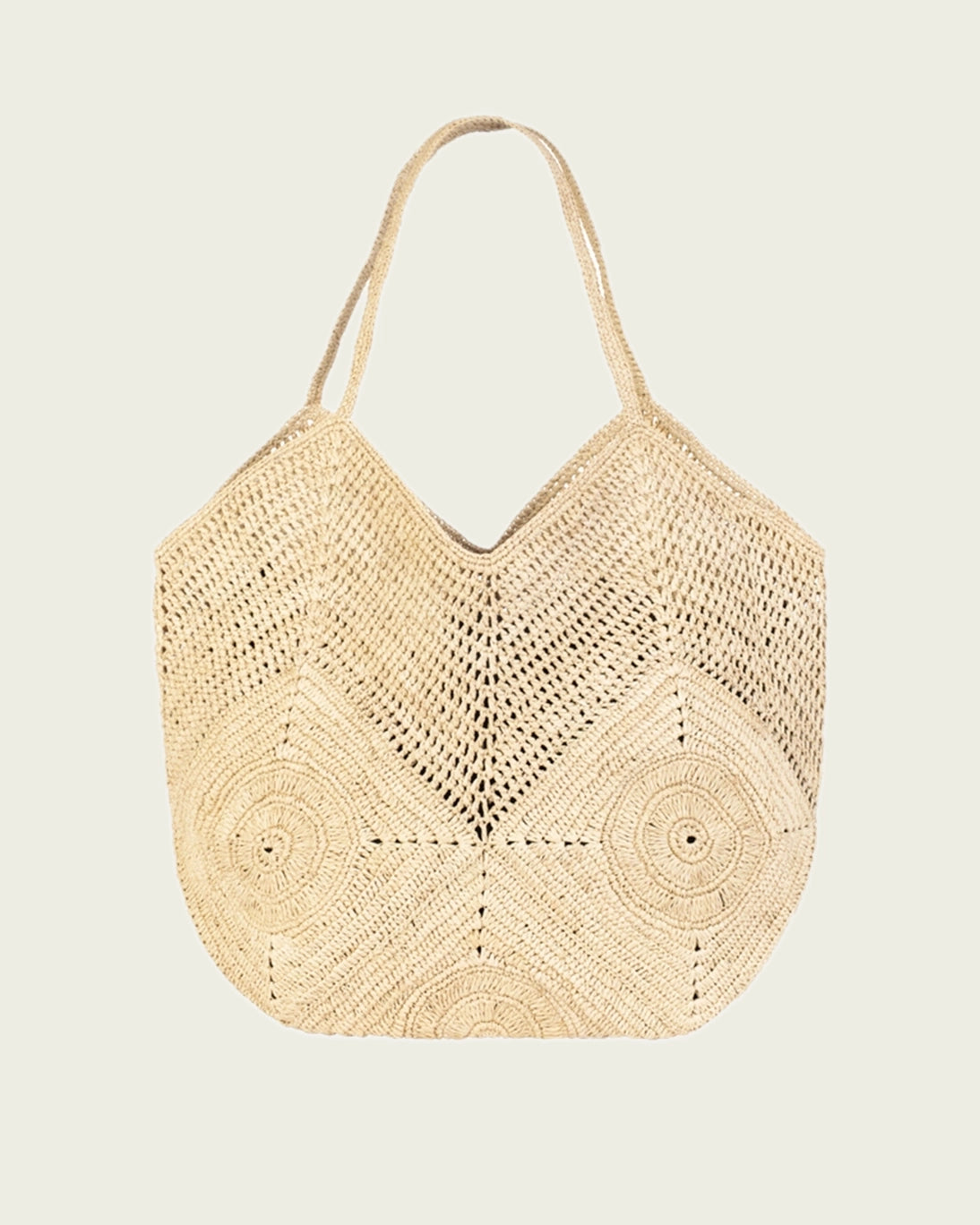 SHOPPER RAFIA ASY NATURAL 52X38X25CM