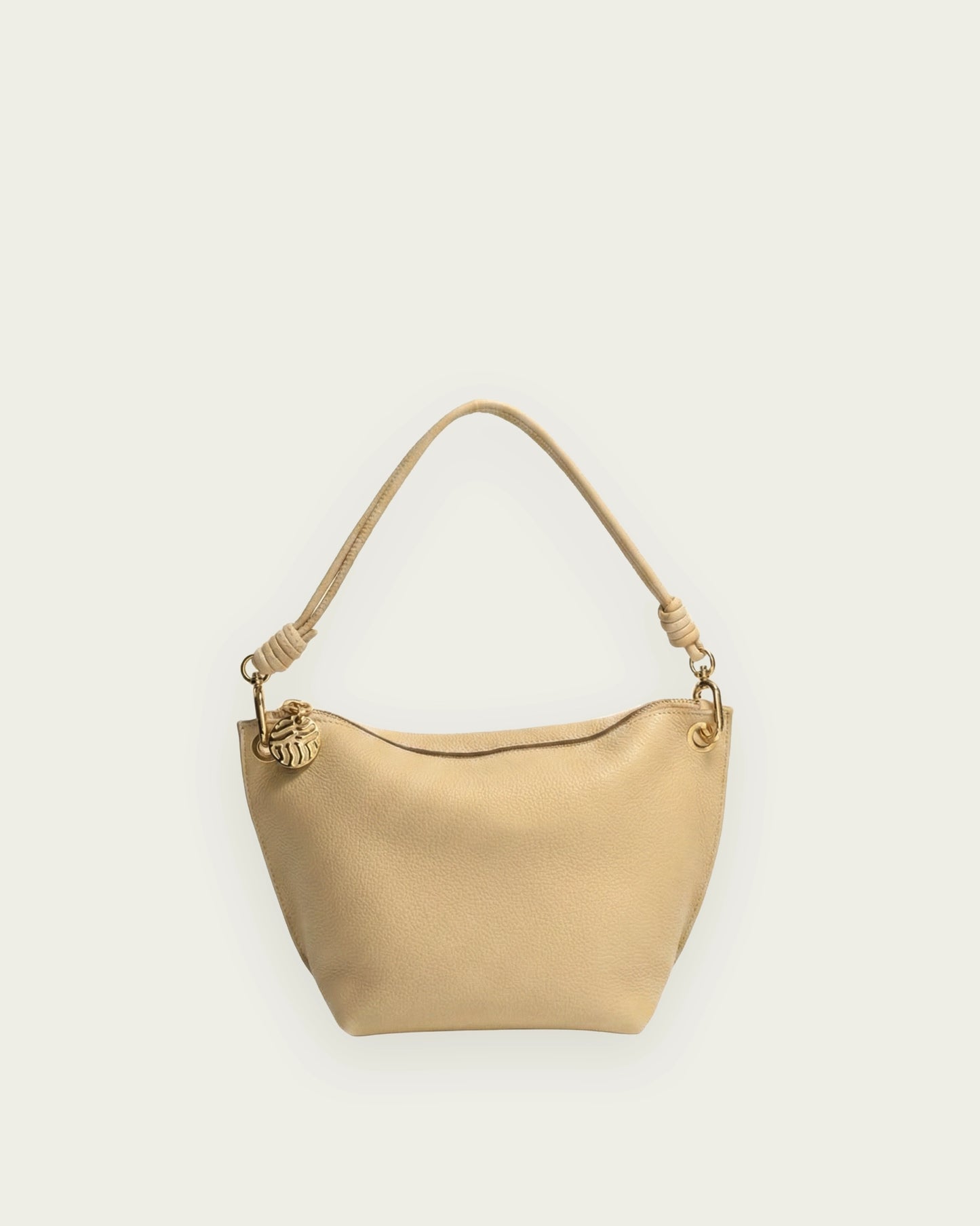 BOLSO PIEL AMAYA ARENA 26X16CM