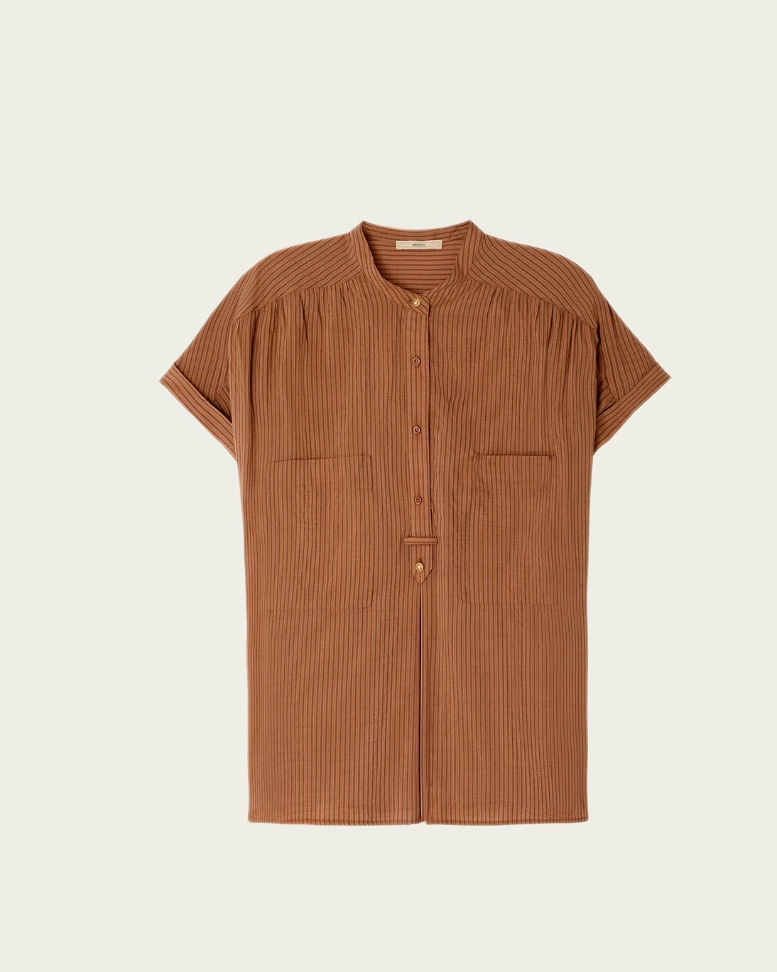 CAMISA CAMILLE MOSTAZA
