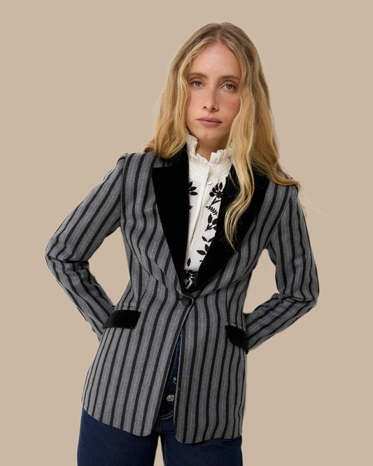 ANA STRIPED BLAZER