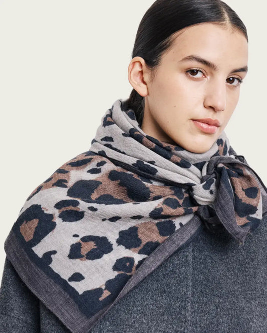 CHAL LEOPARD 120X120CM