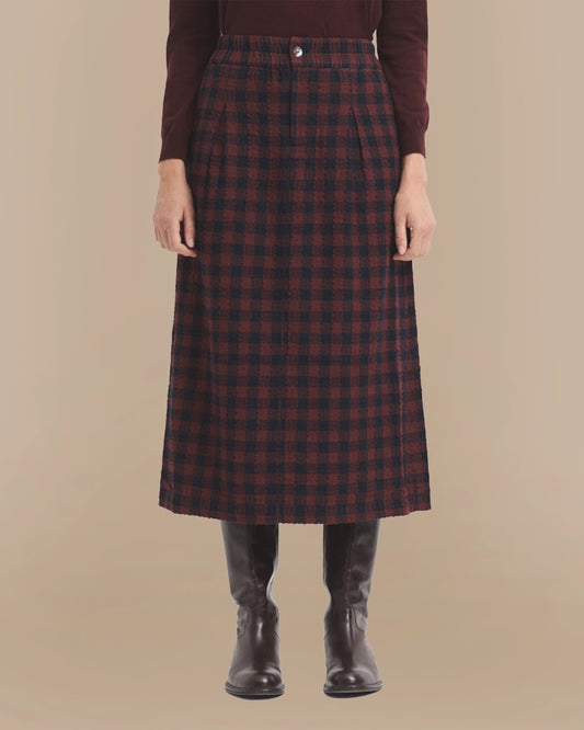 FALDA SEERSUCKER CUADROS