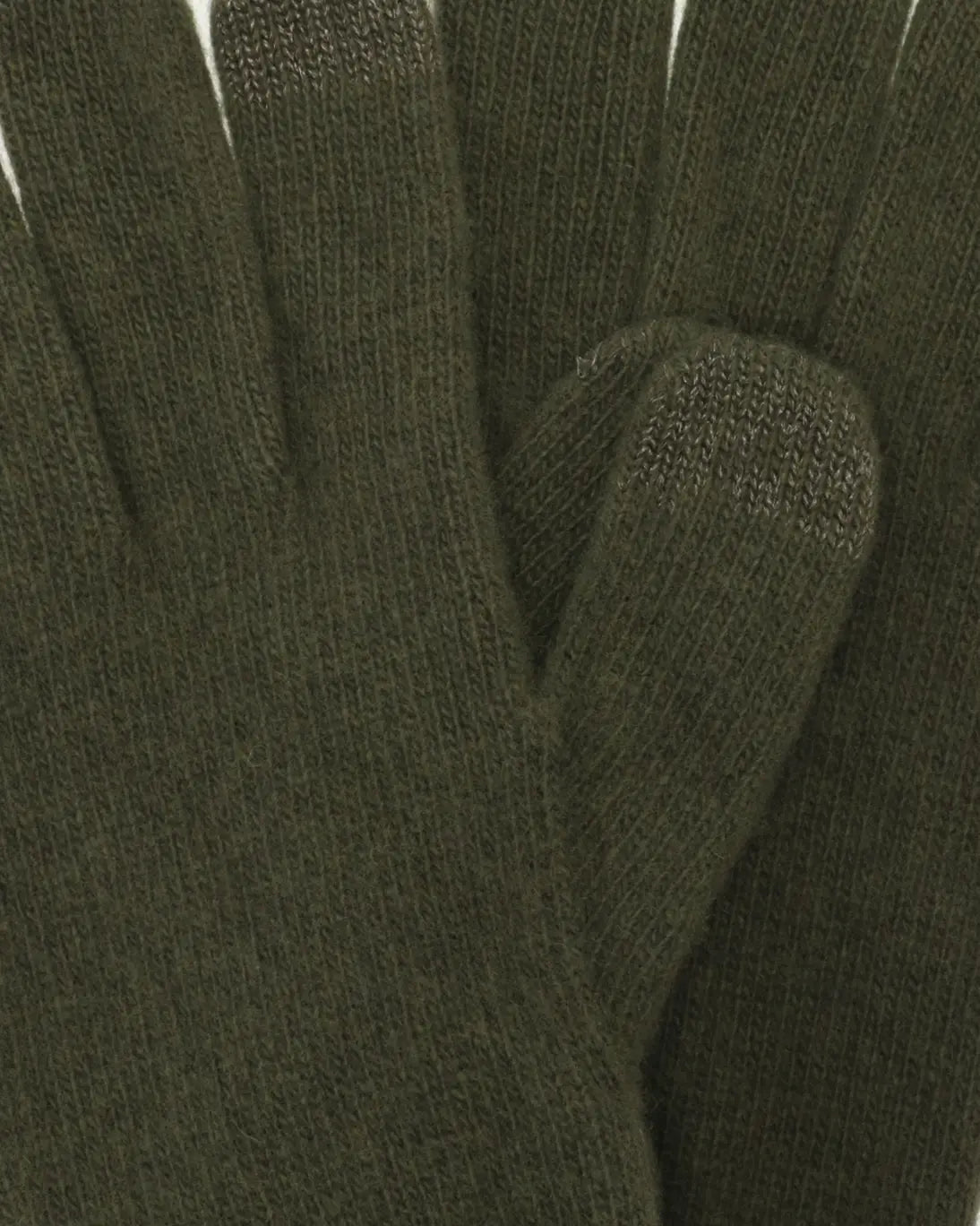 GUANTES LANA Y CASHMERE VERDES