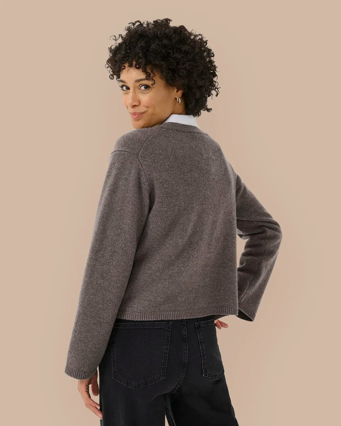 CÁRDIGAN SVEVA MARRÓN