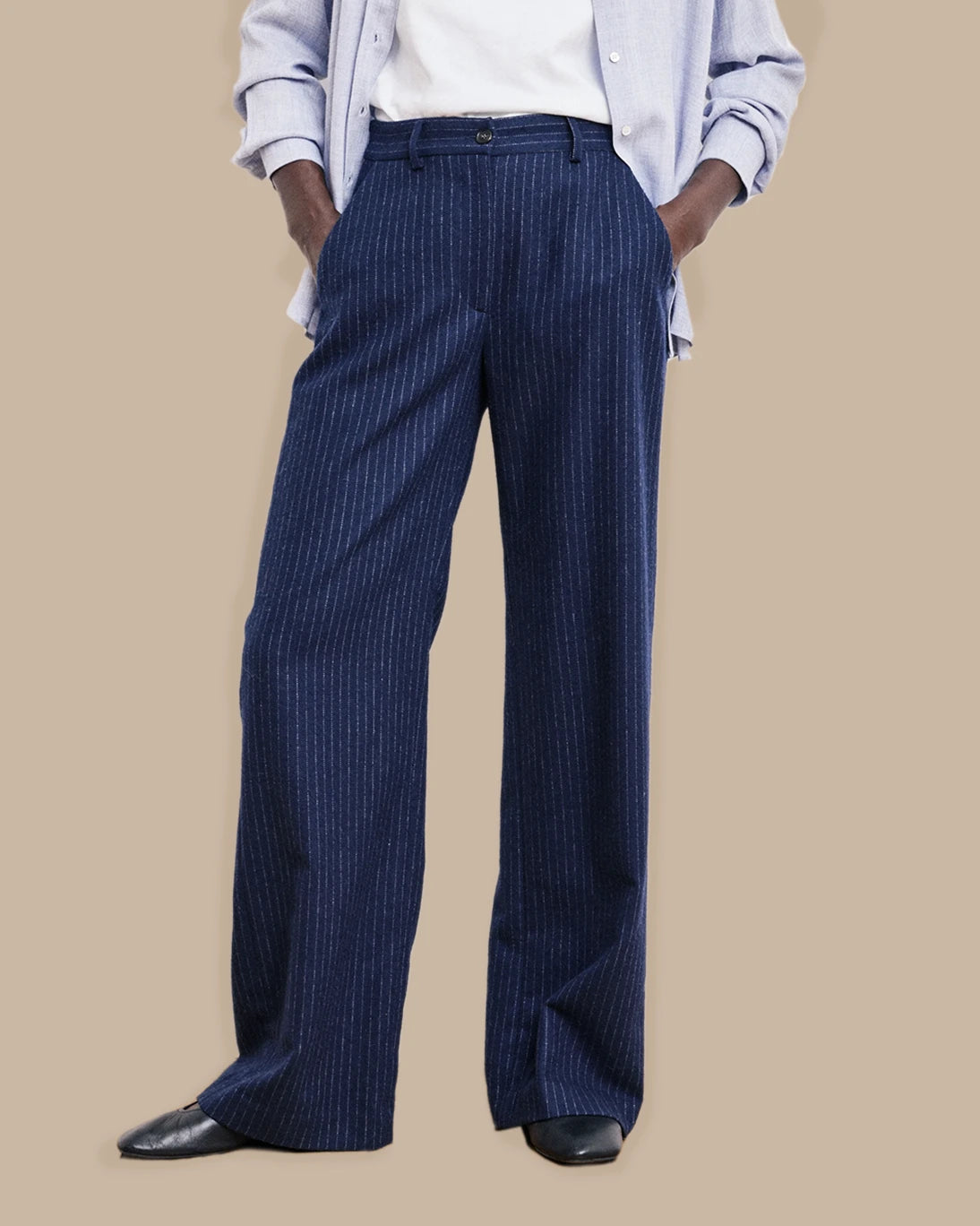 PANTALÓN POSITANON RAYA DIPLOMÁTICA