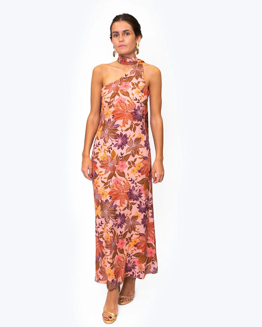 VESTIDO HALTER FLOR