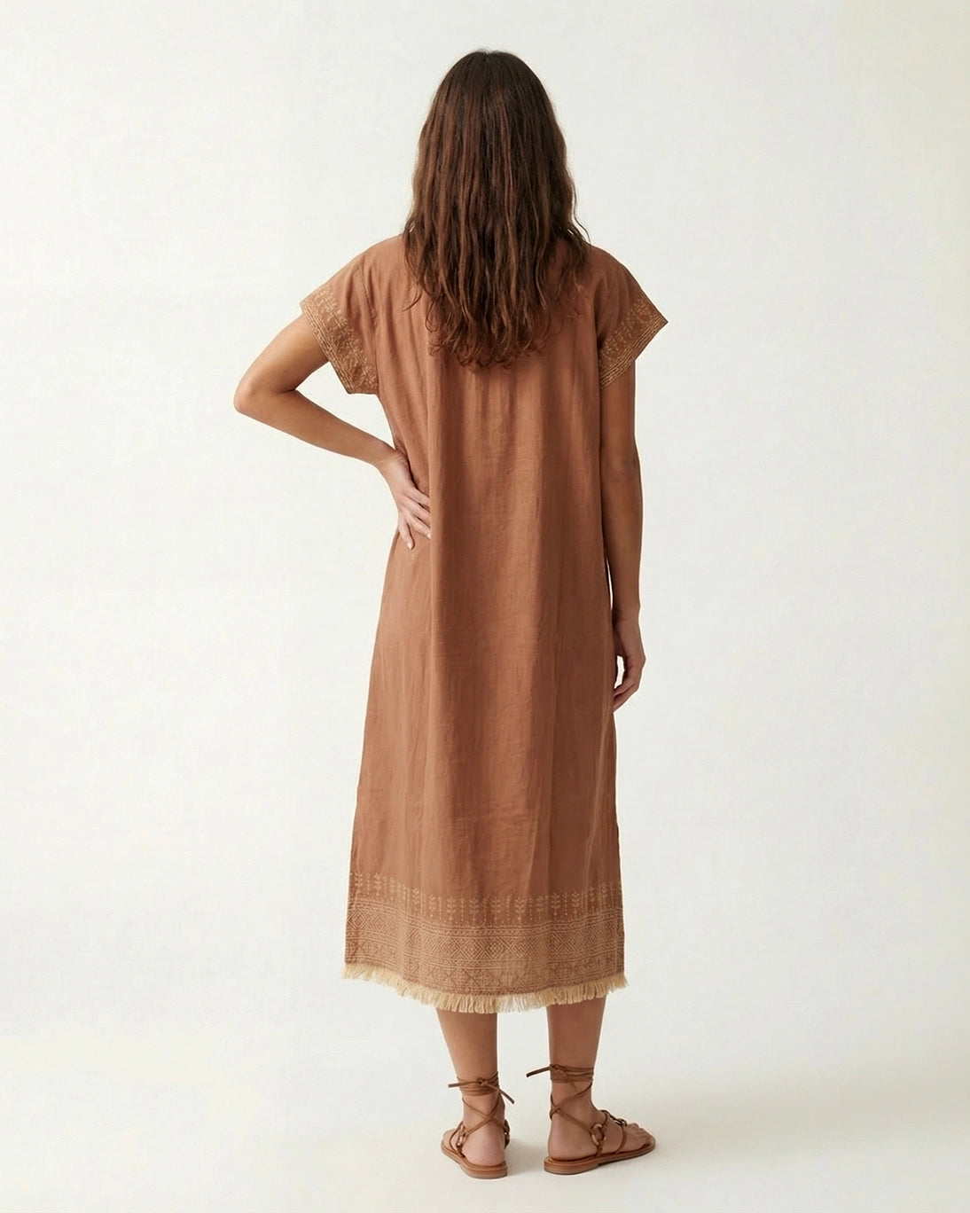 VESTIDO CLARA ARCILLA