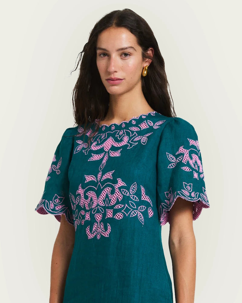 VESTIDO PEONIA COBALTO