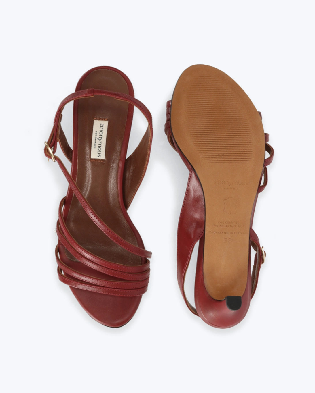 SANDALIAS NAIA GRANATE