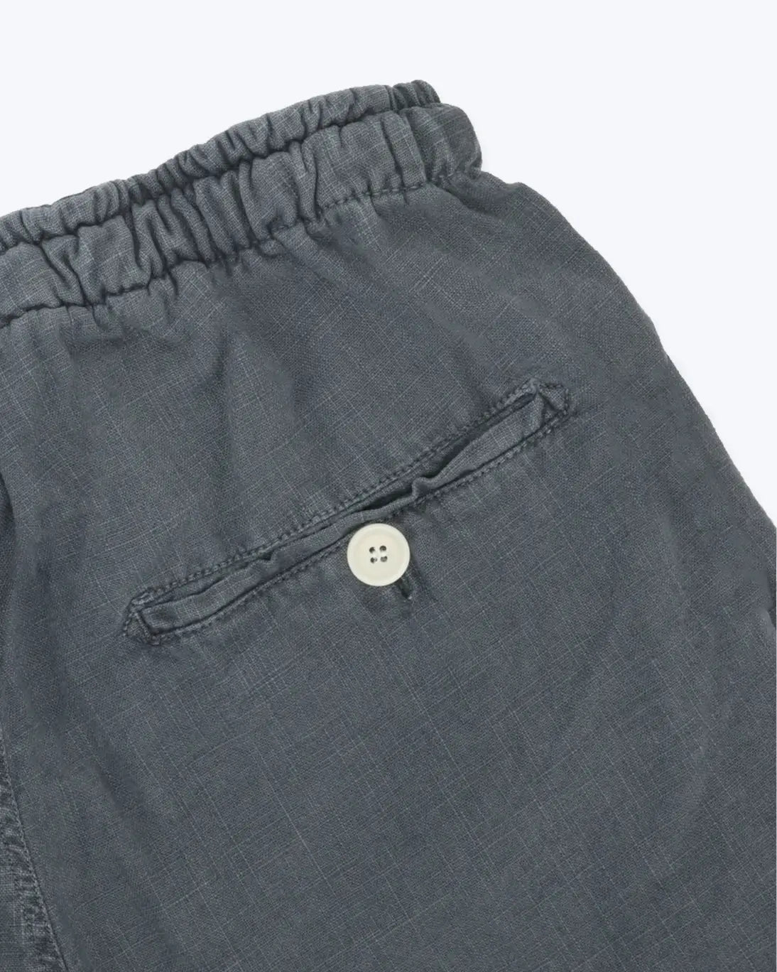 BERMUDAS DE LINO AZUL