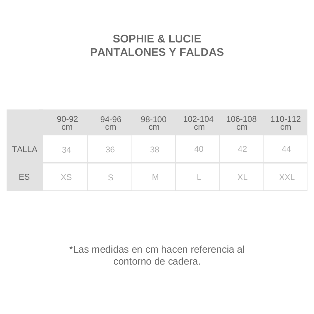 Guía de tallas - APIA