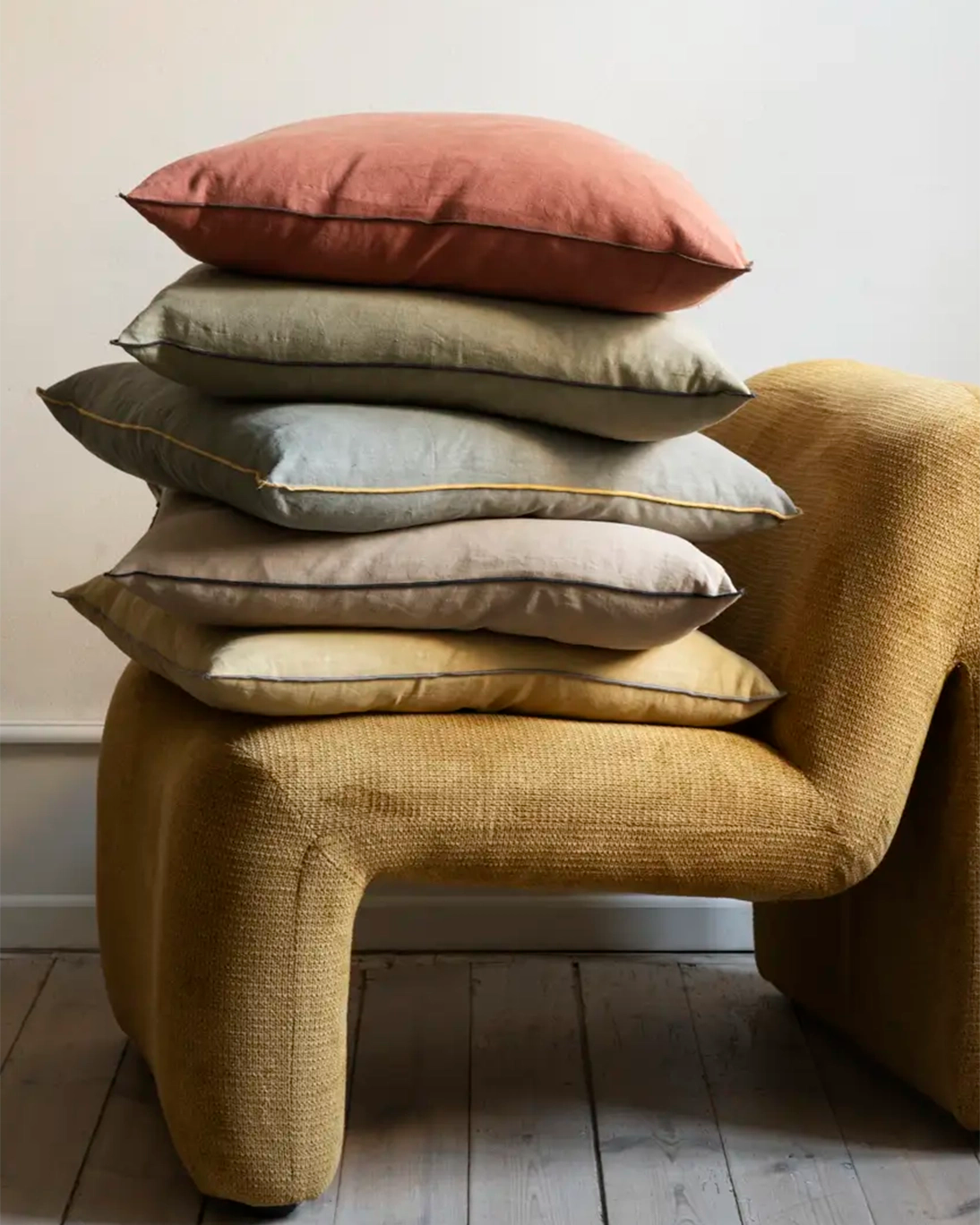 ALMOHADÓN LINEN KAKI 50X50CM