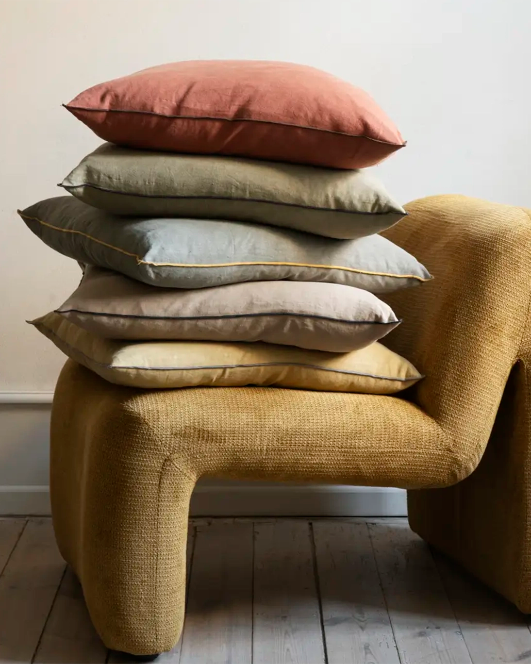 ALMOHADÓN LINEN TEJA 50X50CM