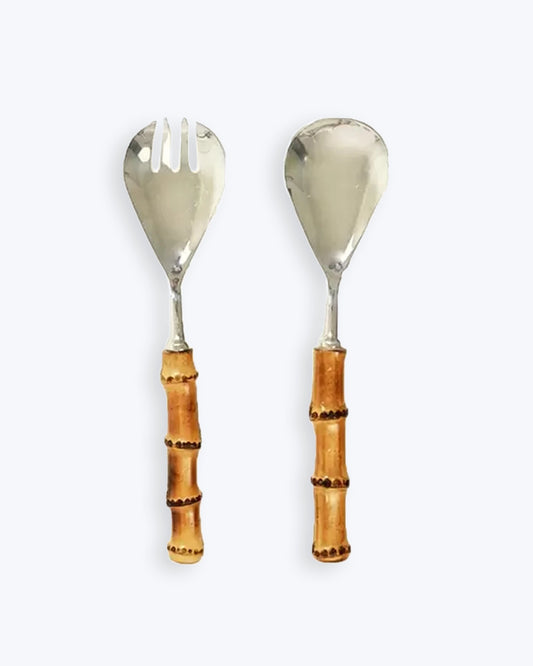 SET CUBIERTOS SERVIR BAMBU