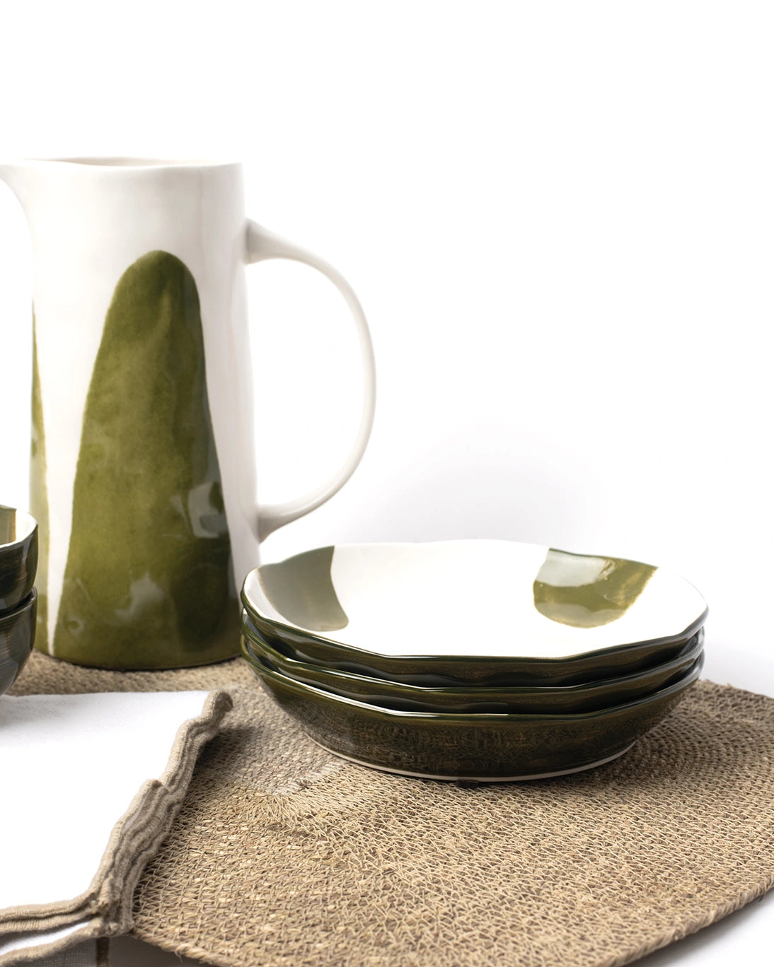 PLATO HONDO PORCELANA LABO VERDE 20CM