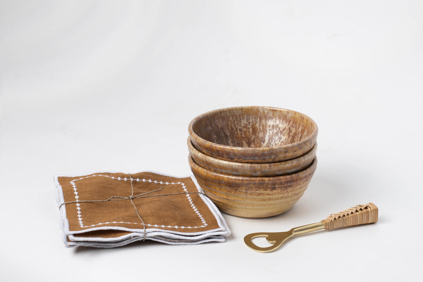 SET DE 6 SERVILLETAS APERITIVO BODOQUES 15CM