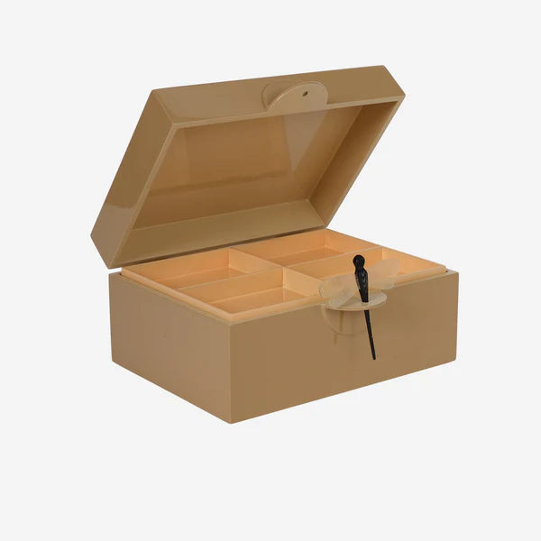 CAJA LACADA LIBÉLULA 24X18CM