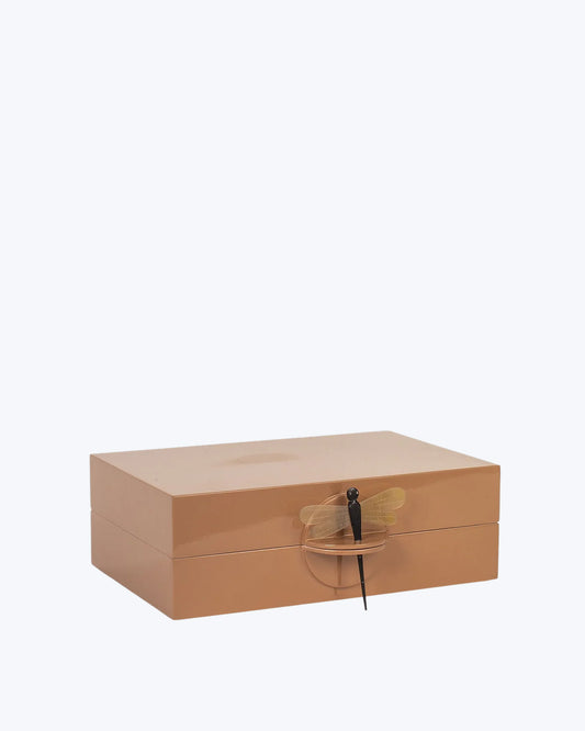 CAJA LACADA LIBÉLULA 28X16X8CM