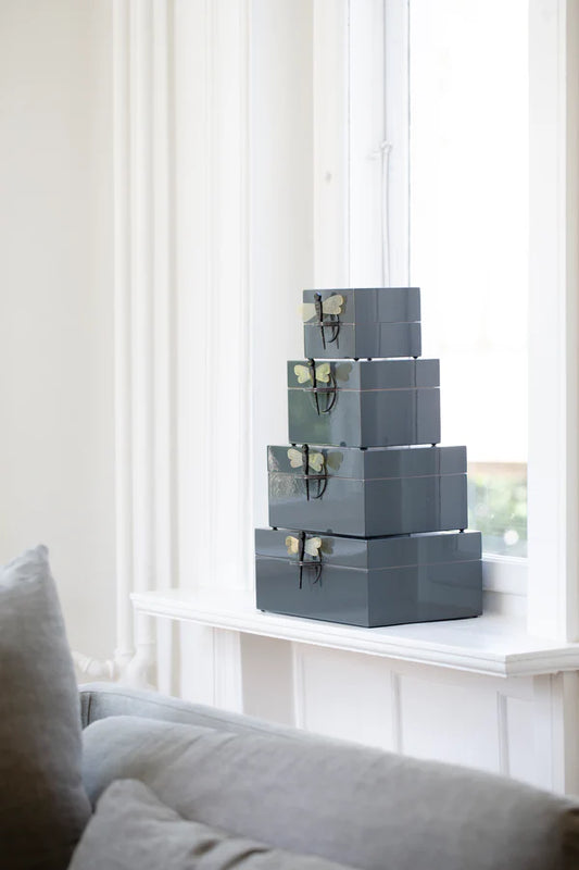 CAJA LACADA LIBÉLULA 24X18X12CM