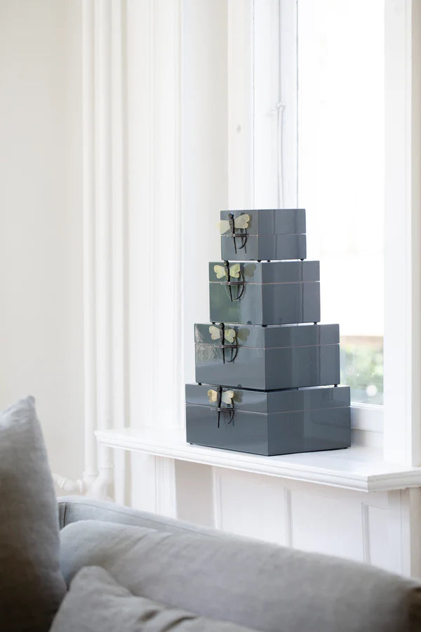 CAJA LACADA LIBÉLULA 24X18X12CM