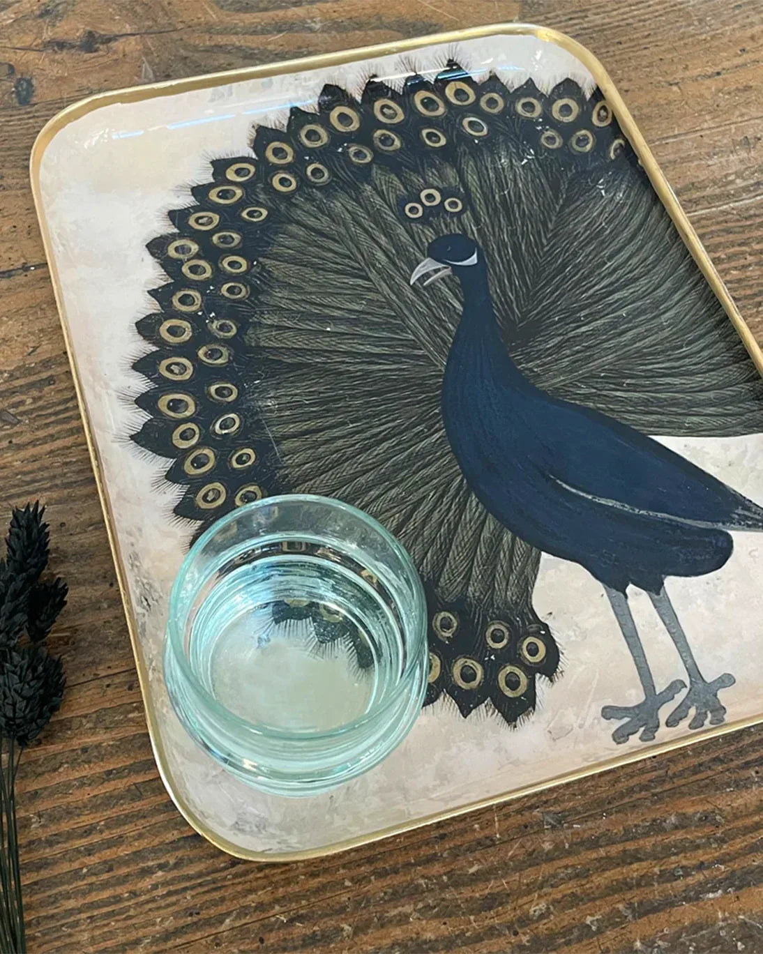 BANDEJA ESMALTADA PAON 20X25CM