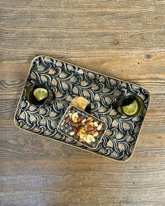 BANDEJITA ESMALTADA ALBIZIA 42X26CM