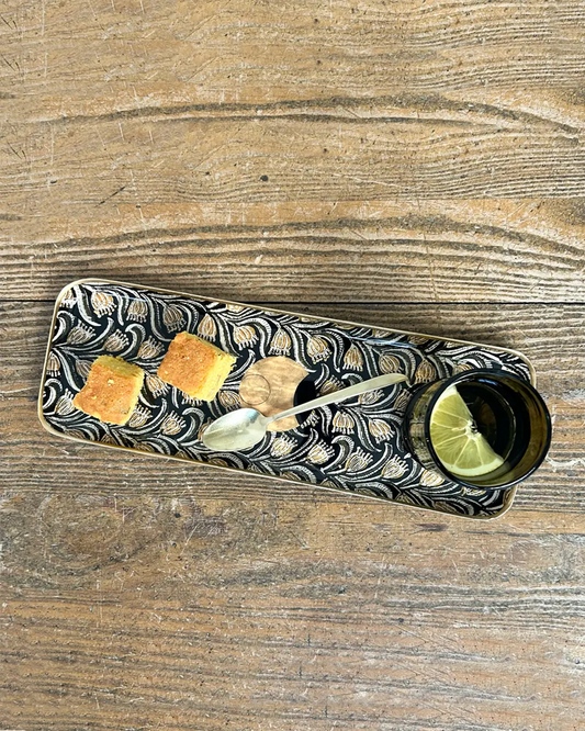 BANDEJA ESMALTADA ALBIZIA 34X11CM