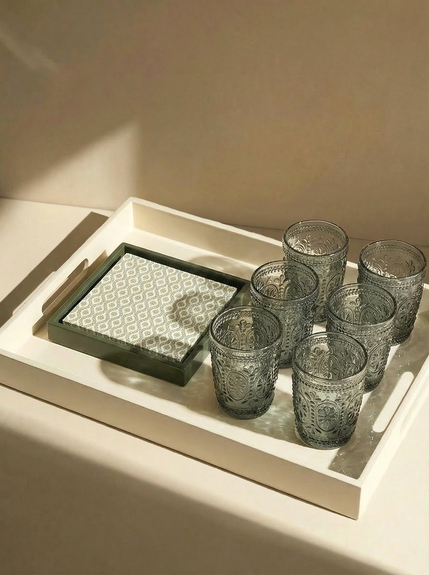 BANDEJA LACADA HUESO 50X38CM