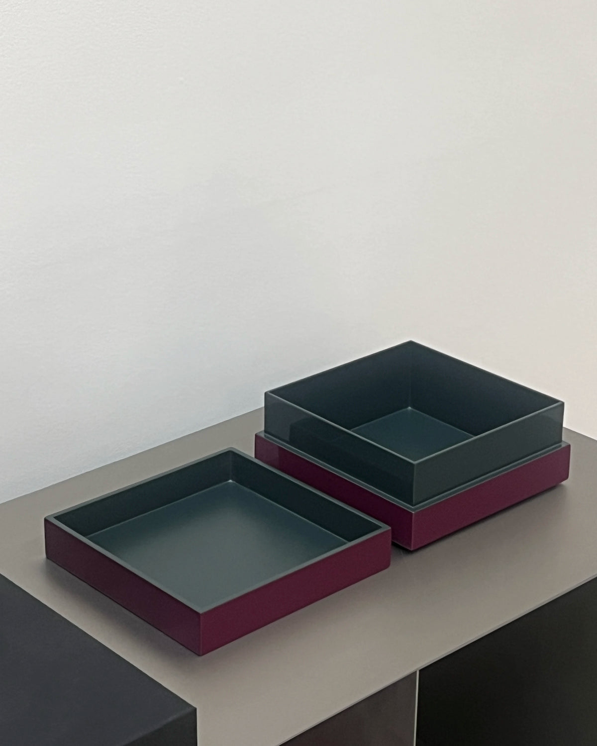 CAJA CUADRADA ESMALTADA